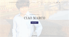 Desktop Screenshot of ciaomarco.com